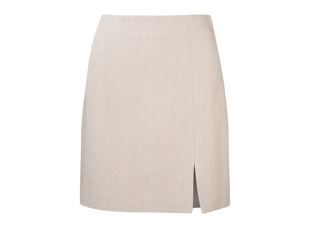 Polly Skirt Sand Melange M Mini skirt with stretch