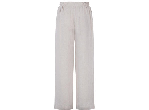 Rikke Pant Sand melange S Wide linen slub pant 