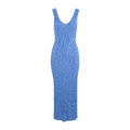 Stine midi dress Bright blue XS Viscose knit midi dress