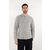 Perot Sweater Grey Melange M Teddy knit mock neck 