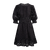 Leandra Dress Black XS Organic cotton dress 