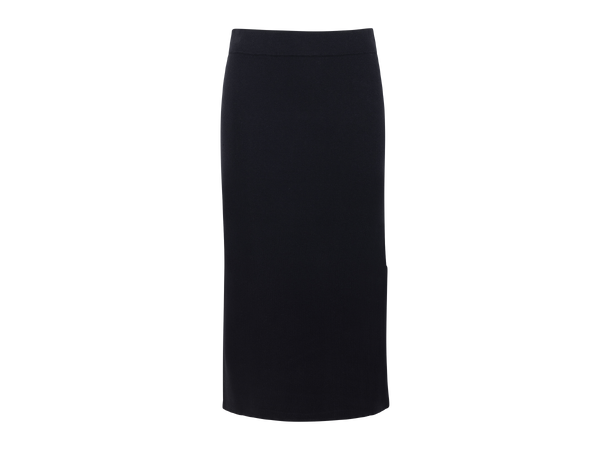 Adora Skirt Black L Midi viscose skirt 