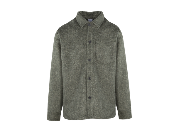 Aligo Overshirt Olive M Wool twill overshirt 