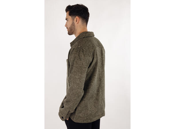 Aligo Overshirt Olive M Wool twill overshirt 