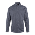 Brimi Shirt Dark Blue Melange S Bamboo viscose stretch shirt
