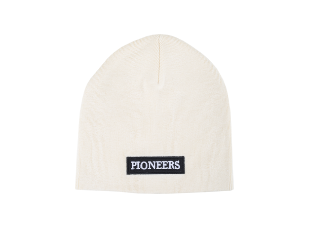 Cal Beanie Cream One Size Cotton patch beanie 