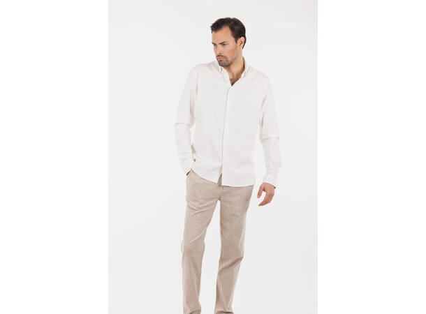 DiCaprio Shirt White XXL Linen stretch shirt 