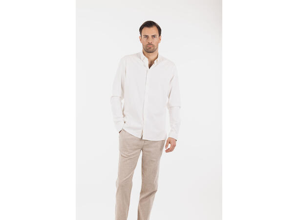DiCaprio Shirt White XXL Linen stretch shirt 