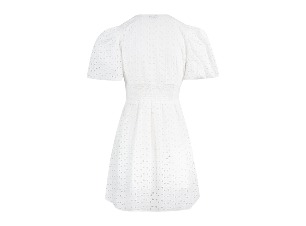 Emeli Dress White L Broderi anglaise dress