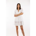 Felippa Dress White XS Short lace dress