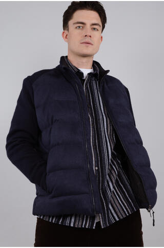 Konrad Jacket Padded jacket with knit sleeves