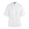 Liza SS Shirt White XS Basic shortsleeve linen shirt