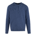 Luca Sweater Petrol S Soft knit viscose crew neck