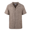 Massimo Shirt Mid brown S Camp collar SS shirt