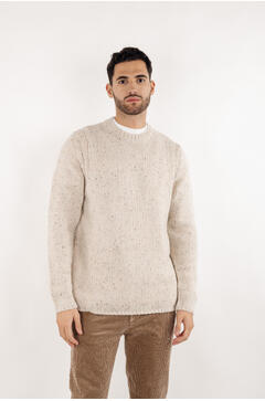 Mozart Sweater Neps knit r-neck