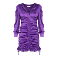 Nicke Dress Purple Magic L Satin gathering dress