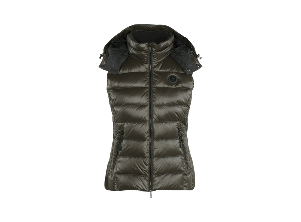 Olivia Vest Olive S Glossy down vest Urban Pioneers AS