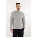 Perot Sweater Grey Melange M Teddy knit mock neck