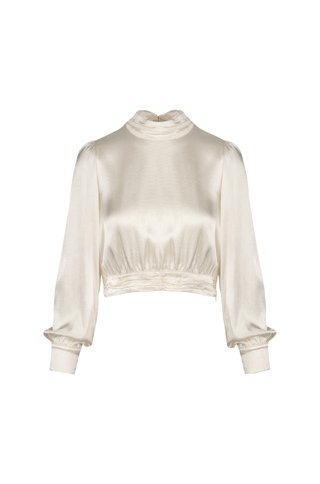 Riri Blouse Short satin blouse