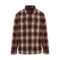 Salah Overshirt Red check XL Check wool shirt