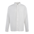 Shawn Shirt White S Wide slub shirt