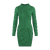 Flossie Dress Eden Green XL Rib knit dress 