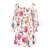 Lola Dress Watercolour blossom AOP M Linen flower dress 