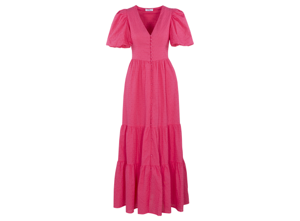 Adelina Dress Fandango Pink XS Maxi dress broderie anglaise 