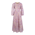 Adelle Dress Pink AOP XS Silk print maxi dress
