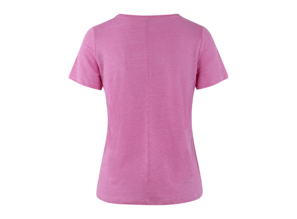 Alicia Tee Pink XS Basic linen t-shirt 