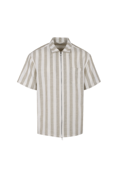 Bale SS Shirt Loose SS linen zip shirt