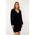 Bimbette Dress Black XS Short velvet dress