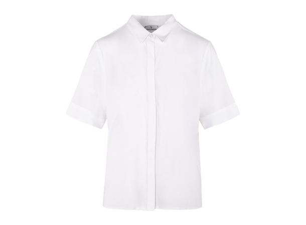 Bridget SS Shirt Brilliant white XL Basic SS stretch blouse 