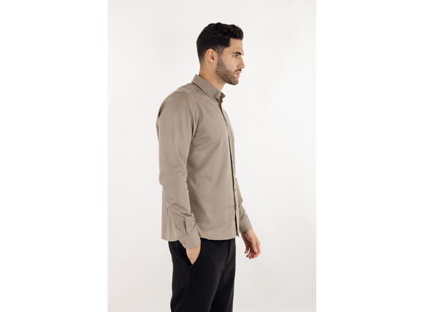 Buffon Shirt Dark Sand XL Viscose stretch shirt 