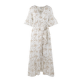 Cady Dress Sand AOP XL Wrap maxi dress