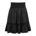 Carly Skirt Black XS Satin lace skirt
