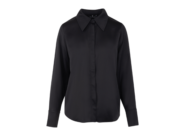 Daniela Shirt Black M Satin shirt 