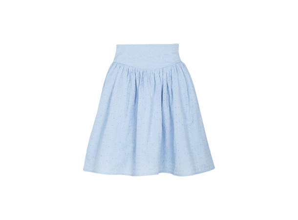 Eveline Skirt Powder blue L Short skirt broderie anglaise 