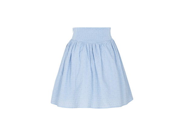 Eveline Skirt Powder blue L Short skirt broderie anglaise 