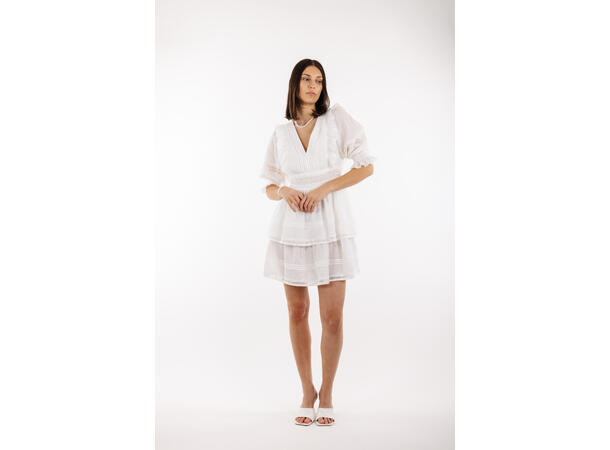 Felippa Dress White S Short lace dress 