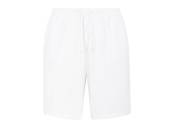 Joel Shorts White XXL Cotton gauze shorts 