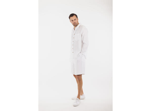 Joel Shorts White XXL Cotton gauze shorts 