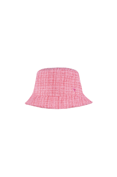 Katie Hat Pink One Size Boucle bucket hat