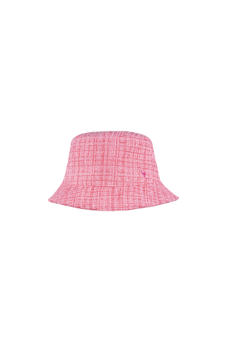 Katie Hat Pink One Size Boucle bucket hat