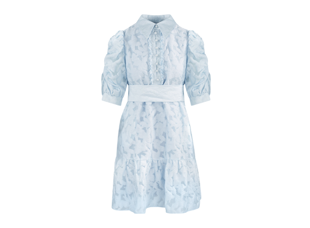 Kornelia Dress Baby Blue L Burn out flower dress 