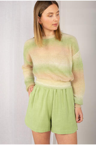 Levine Sweater Rainbow mohair sweater