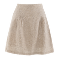Lovisa Skirt Sand L Linen pleated mini skirt