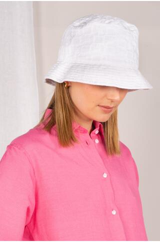 Milano Bucket Hat White One Size Structure bucket hat
