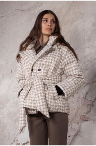 Raquel Jacket Short puffer belt jacket