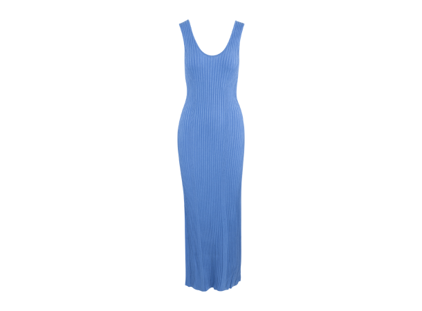 Stine midi dress Bright blue M Viscose knit midi dress 